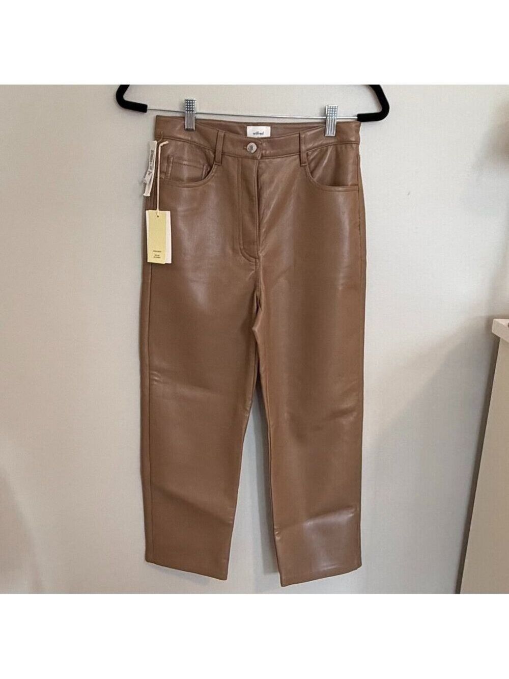 Aritzia Wilfred The Melina Cropped Leather Pants - Picture 4 of 11